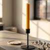 Beeswax Rolled Taper | Yellow 8"