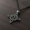 Witches knot pendant pewter Wiccan Pagan Witchcraft symbol necklace