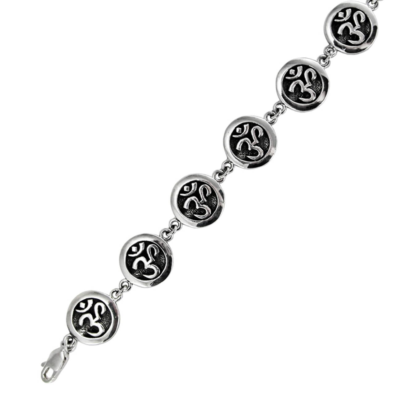 OM bracelet, men's bracelet with Tibetan silver Om charm, Hindu, gray cord,  bracelet for men, gift for him, yoga bracelet, for boyfriend – Shani & Adi  Jewelry