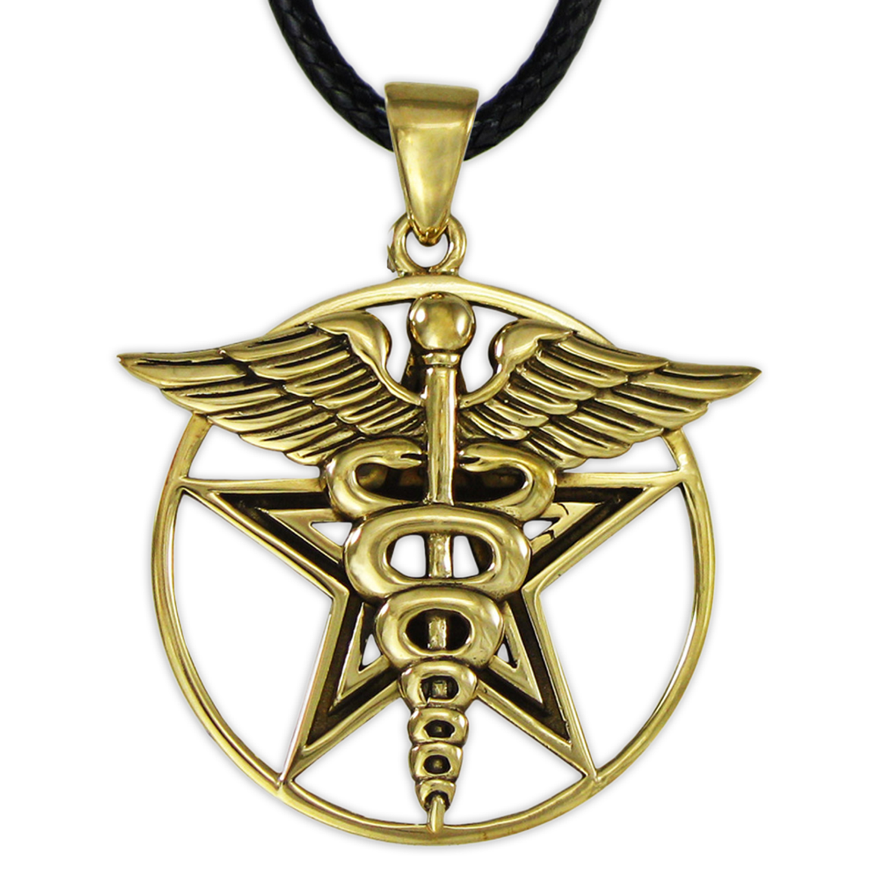 PS: Pentacle With Cadueceus Pendant