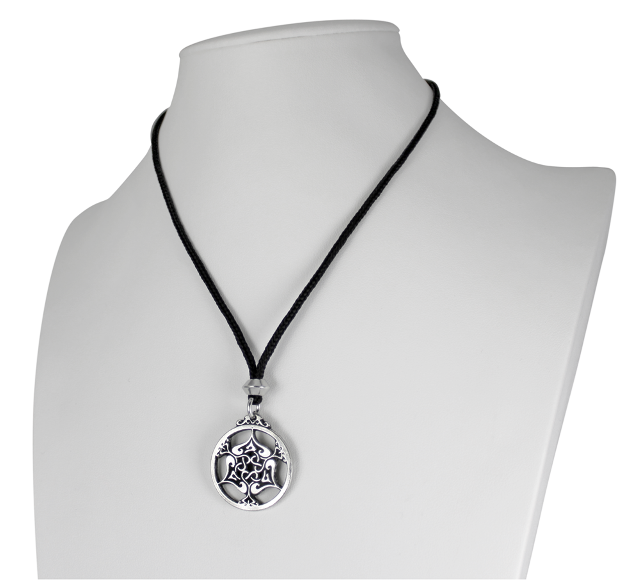 Pewter Heart Celtic Triscele Necklace