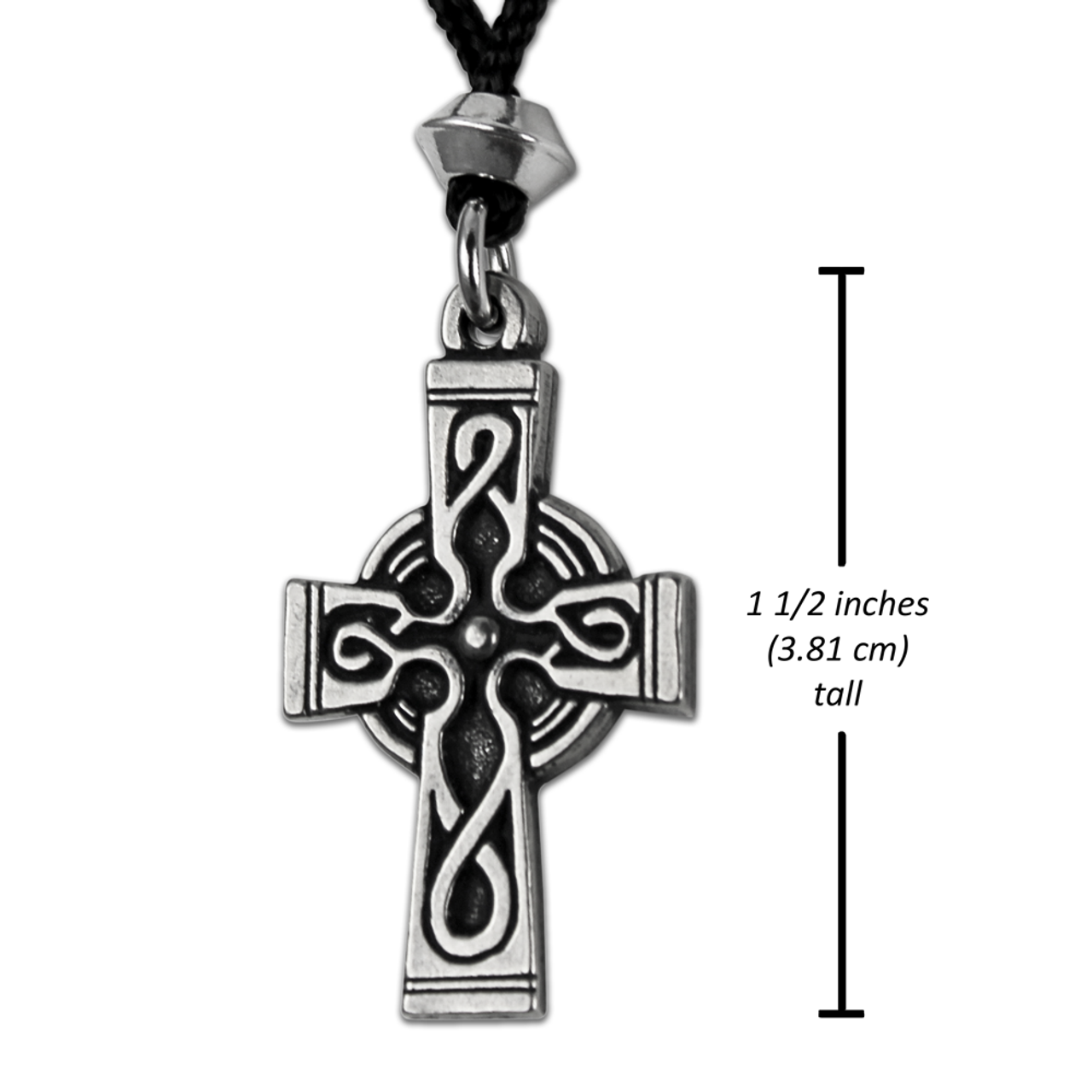 Pewter Simple Celtic Cross Necklace