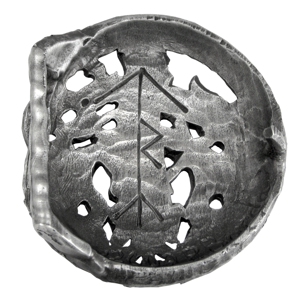 Back of Tyr Norse God of Justice Pewter Buckle