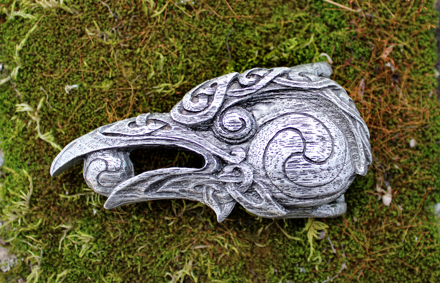 Wiccan Raven Pewter Buckle | Messenger of Magic | Gift Idea