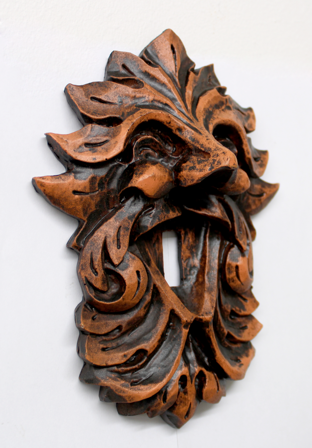 Laughing Leafman Greenman Green witchcraft Switchplate