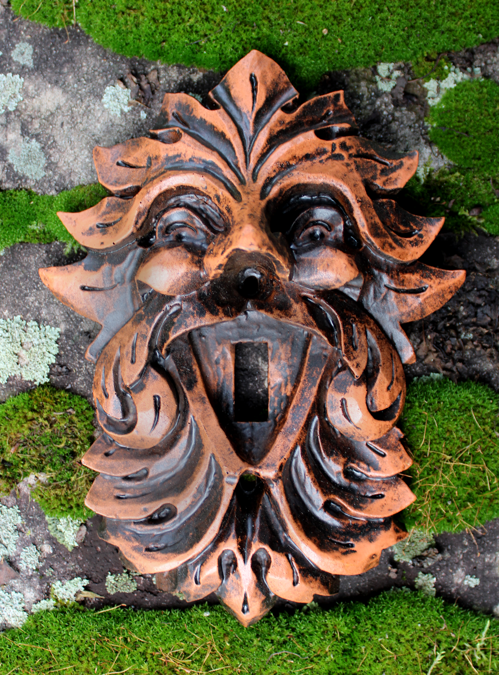 Laughing Leafman Greenman Green witchcraft Switchplate