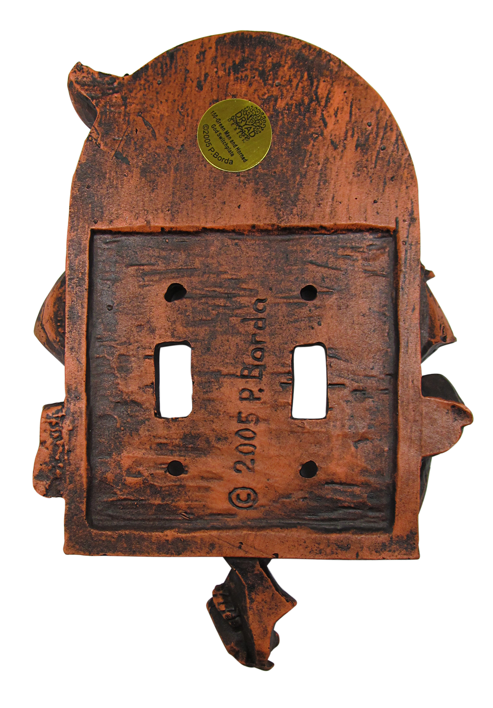 Oak King and Holly King Celtic Pagan God Double Switchplate | Yule Gift Idea | Pagan Gifts | Witch Wall Decor | Summer Solstice home decor