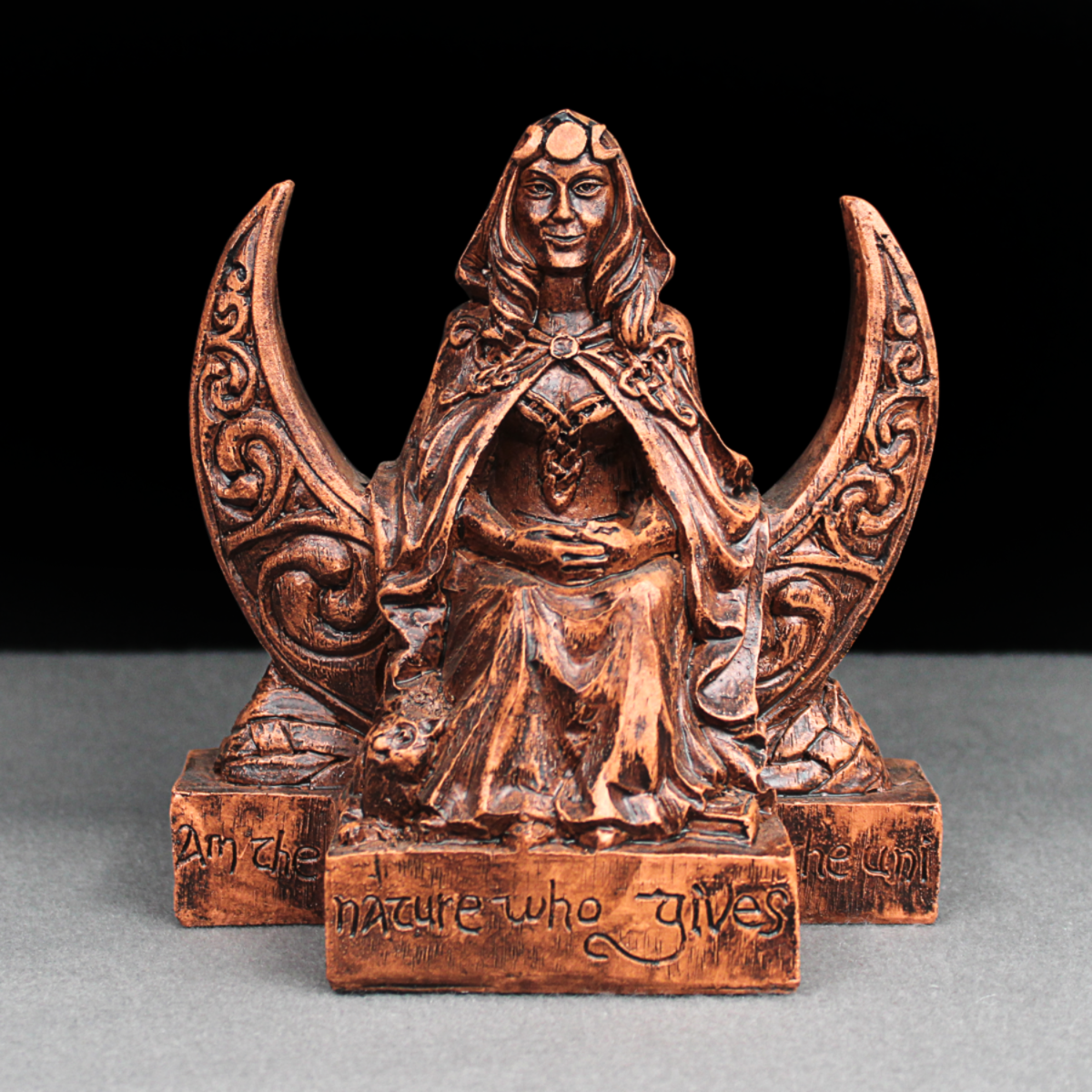 Pagan Moon Goddess Wiccan Statue Witchcraft Altar Tool Offering Bowl Witch Supplies Rituals Decor