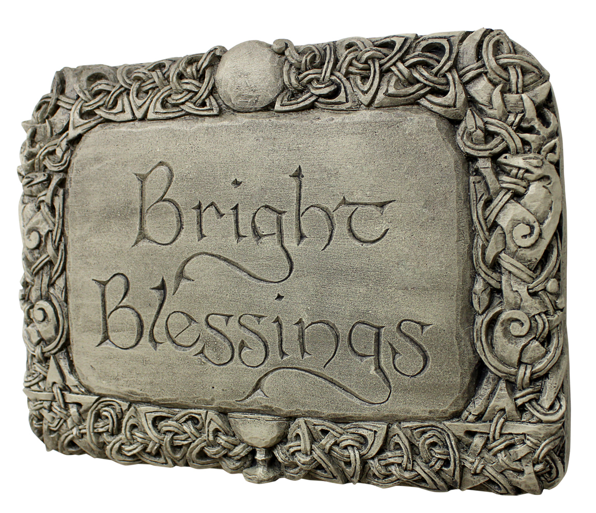Wiccan Store: Bright Blessings Plaque | Pagan Gifts | Wiccan Home Decor | Yule Gift Ideas