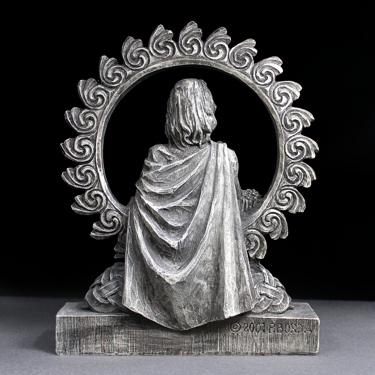 Lugh Altar Statue Offering Bowl Wiccan Druid Pagan Spiritual Supplies, Gifts and Ritual Tools. back