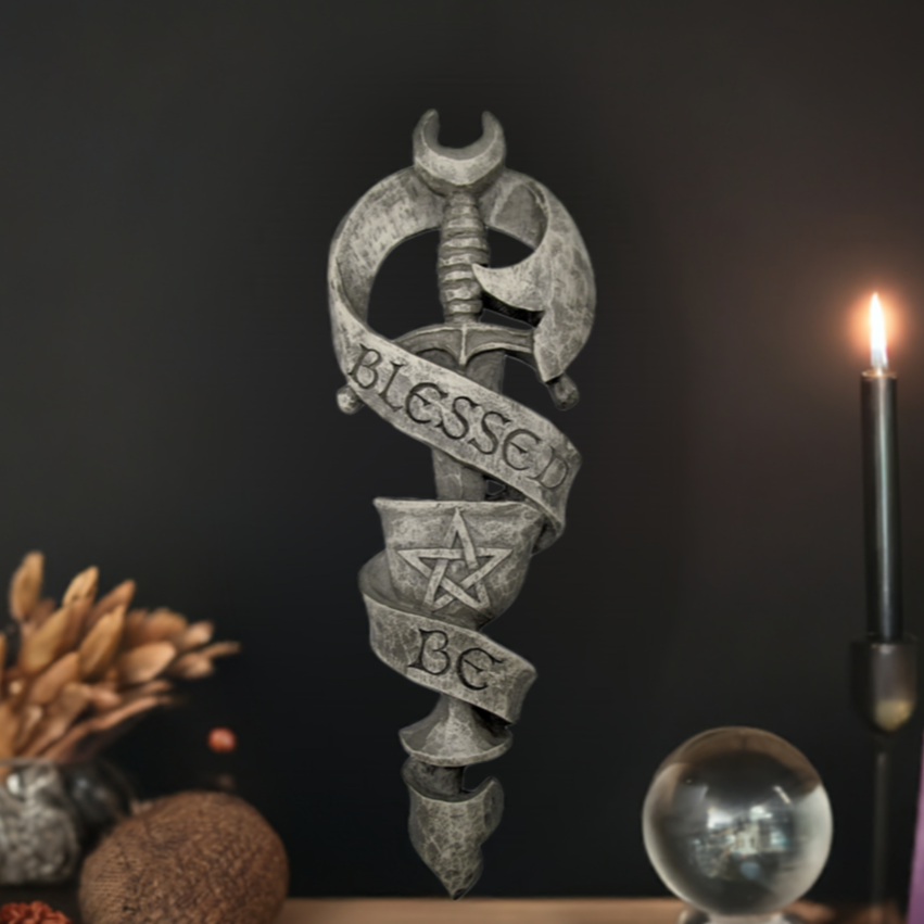 The Great Rite Chalice and Blade Pentagram Plaque