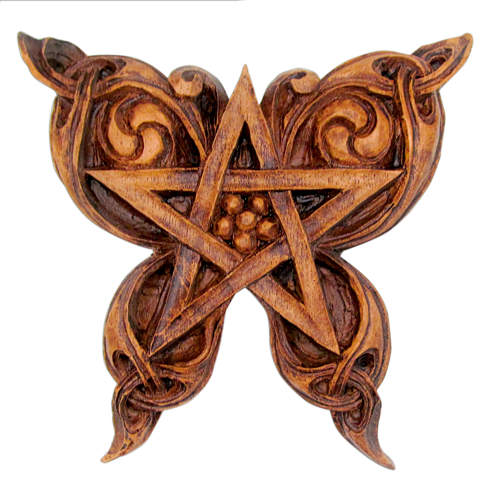 Butterfly Pentacle Plaque