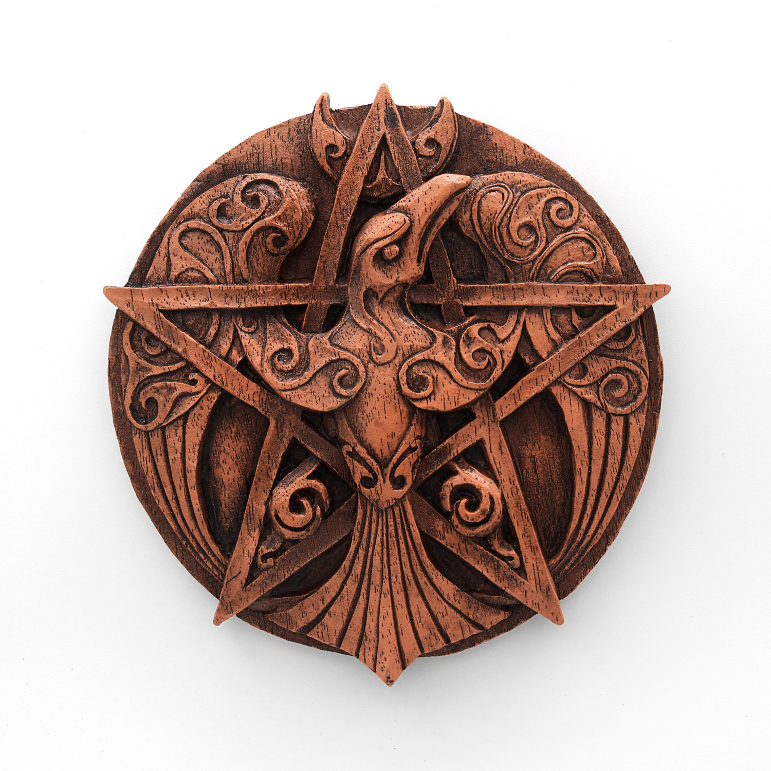 Raven Pentacle Plaque