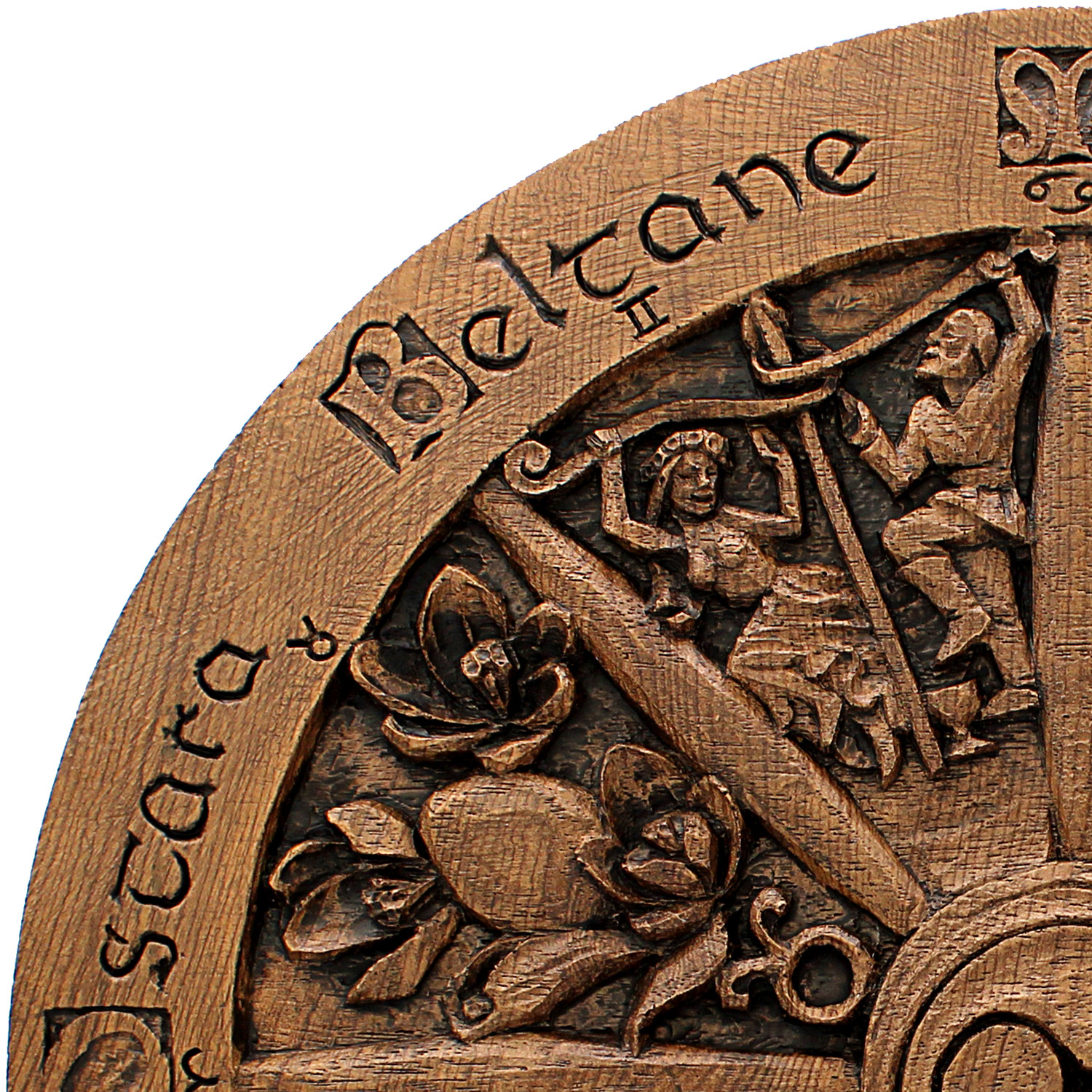 Wheel of the Year Plaque | Traditional Yule Decoration | For Pagans and Witches | Wiccan Yule Altar Supplies & Tools | Witch Shop