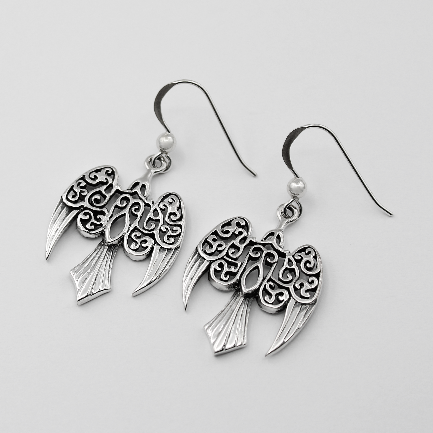 The Morrigan | Raven Dark Goddess | Sterling Silver Earrings