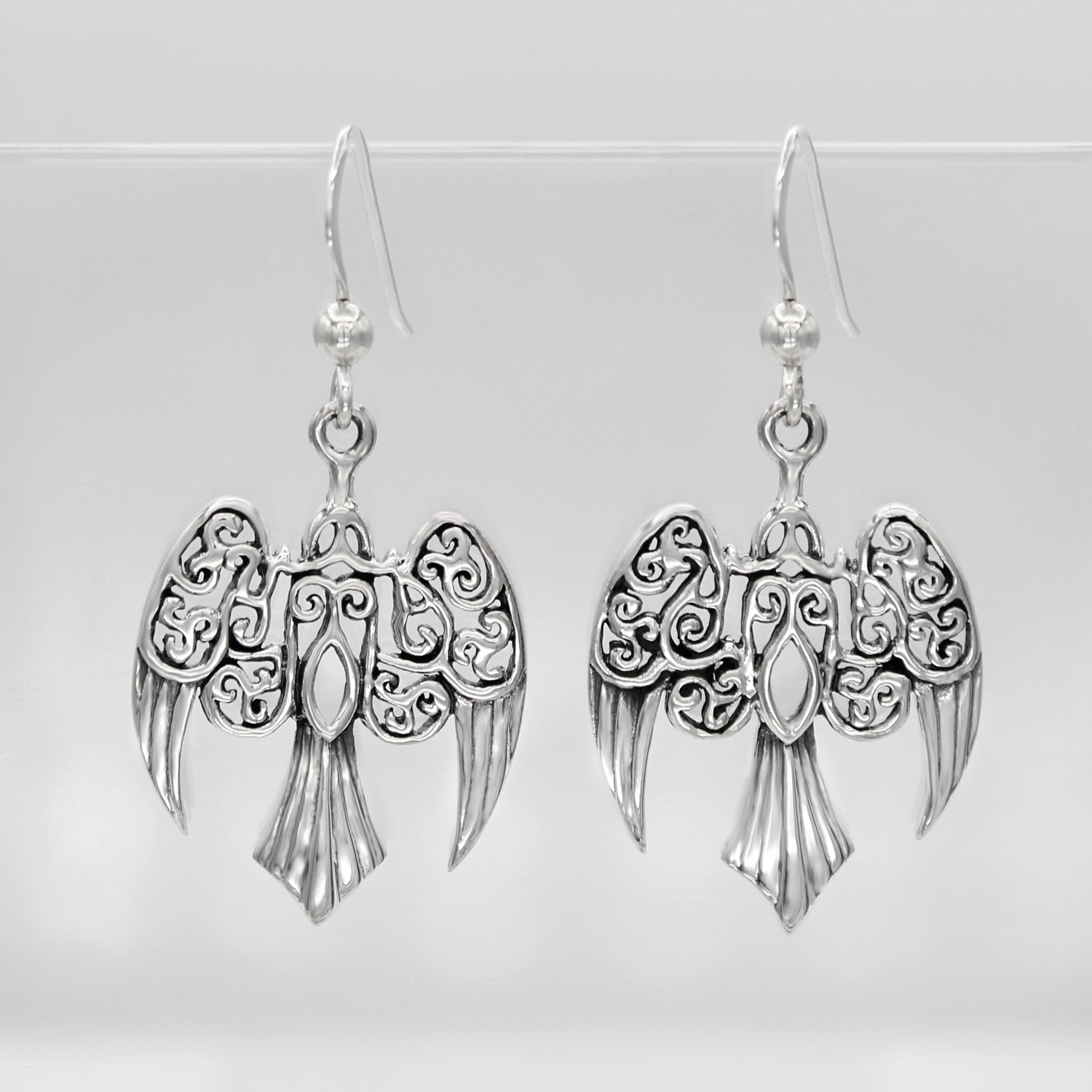 The Morrigan | Raven Dark Goddess | Sterling Silver Earrings