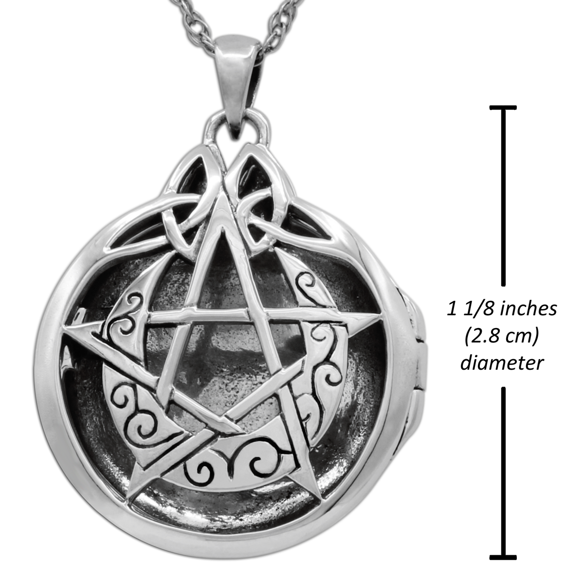 Spell Locket Witchcraft Pendant Necklace for Aromatherapy Scent Magic