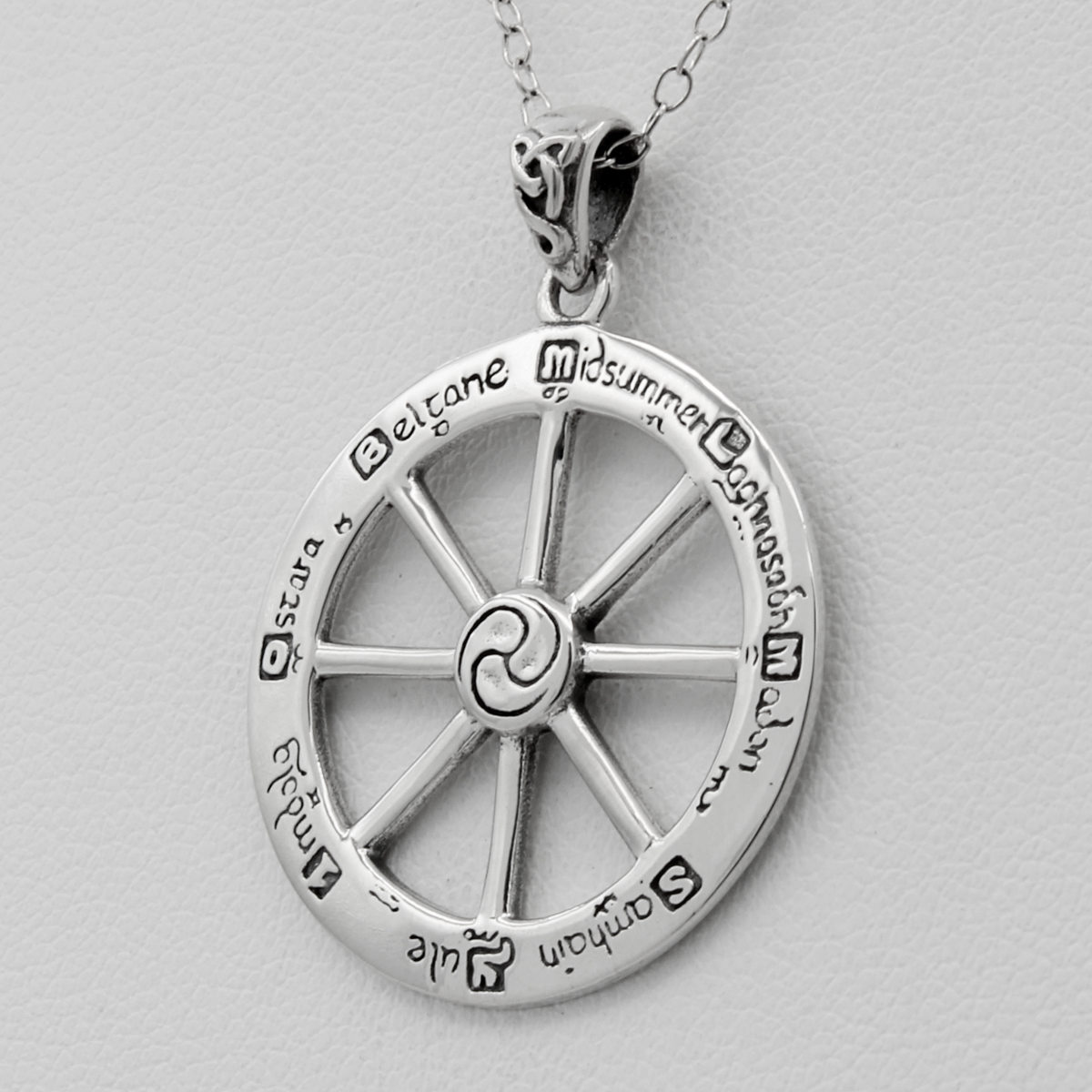 Wheel of the Year | Wiccan Jewelry | Pagan Gift Pendant | Witchy Gift Ideas