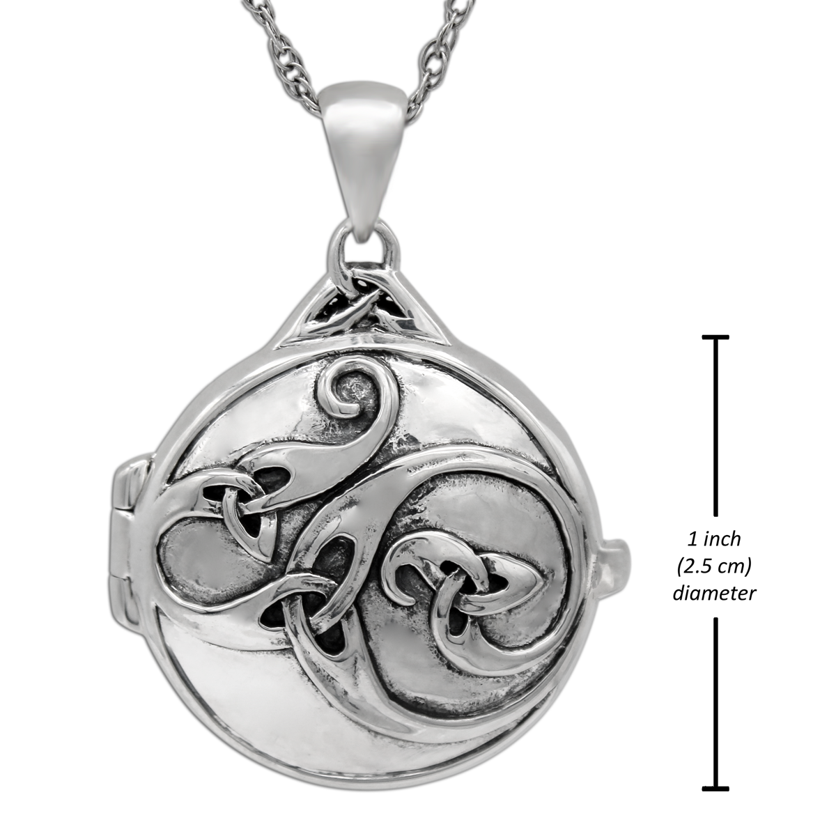 Witch Pagan Jewelry, Sterling Silver Witchcraft Spell Locket Necklace, Wiccan Gifts and Witchcraft Supplies