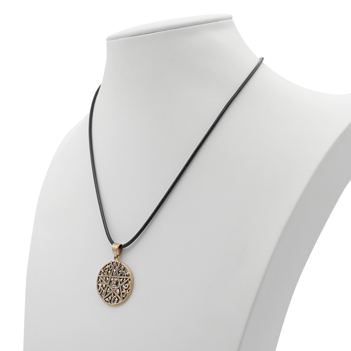 Bronze Cernunnos Pentacle Pendant