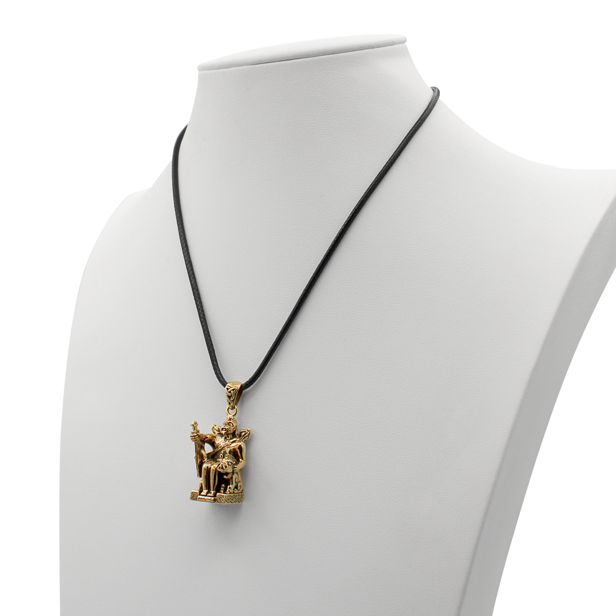 Bronze Norse Freyr God of Harvest Pendant