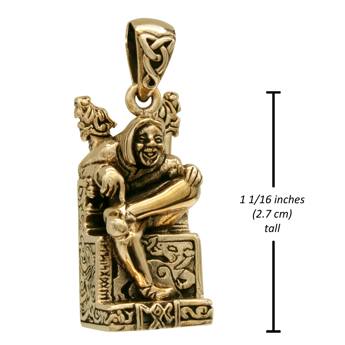 Bronze Norse Loki Trickster Pendant