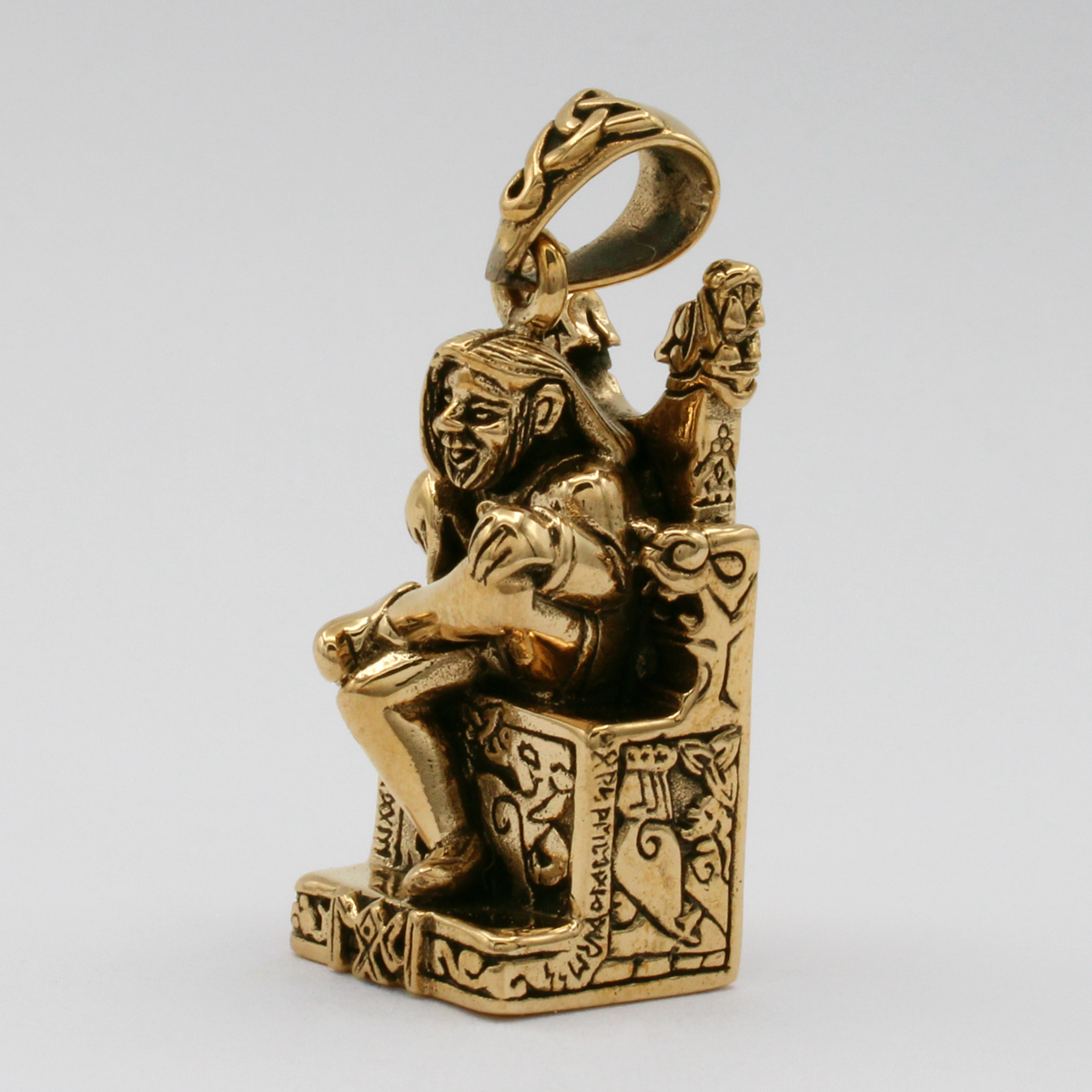 Bronze Norse Loki Trickster Pendant