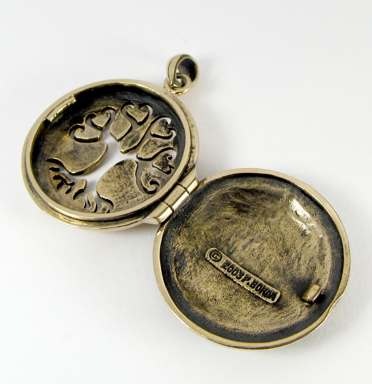 Bronze Witchcraft Spell Locket Pagan Witchcraft Jewelry Wiccan Gift Magick Jewelry Petition Magic Ritual Tool