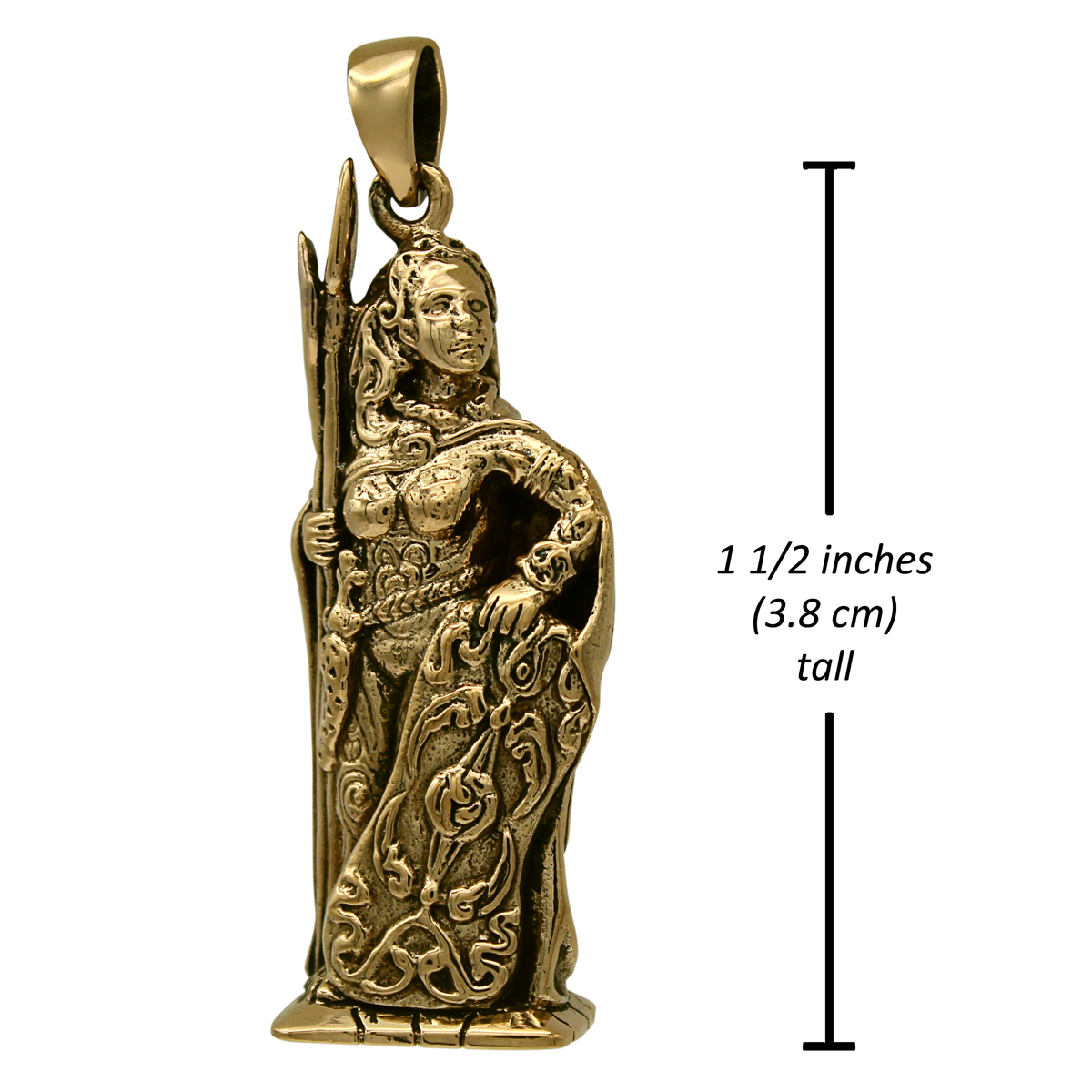 Bronze Morrigan Pendant