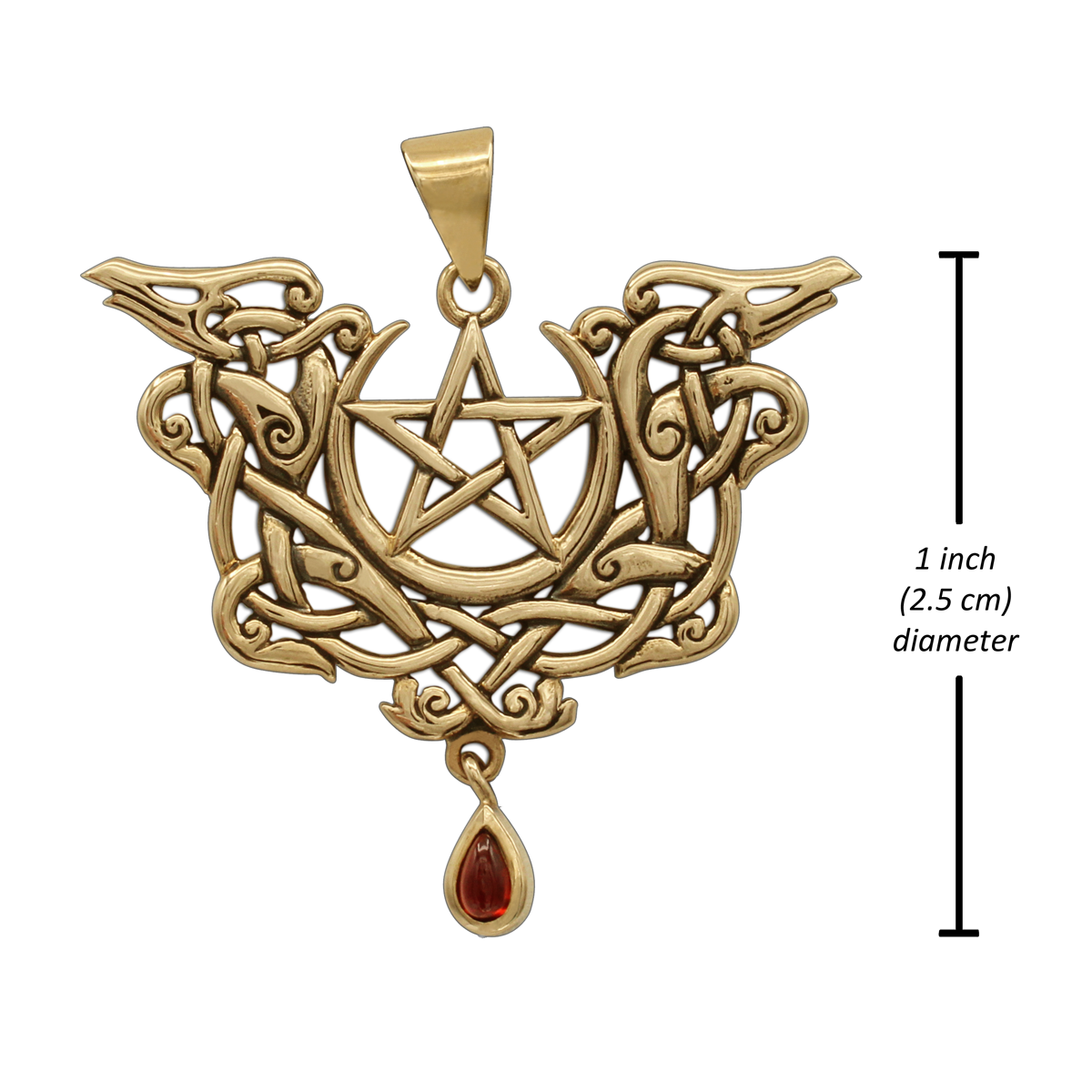 Dragon Pentagram Pendant | Celtic Pagan Jewelry | Wiccan and Pagan Necklace