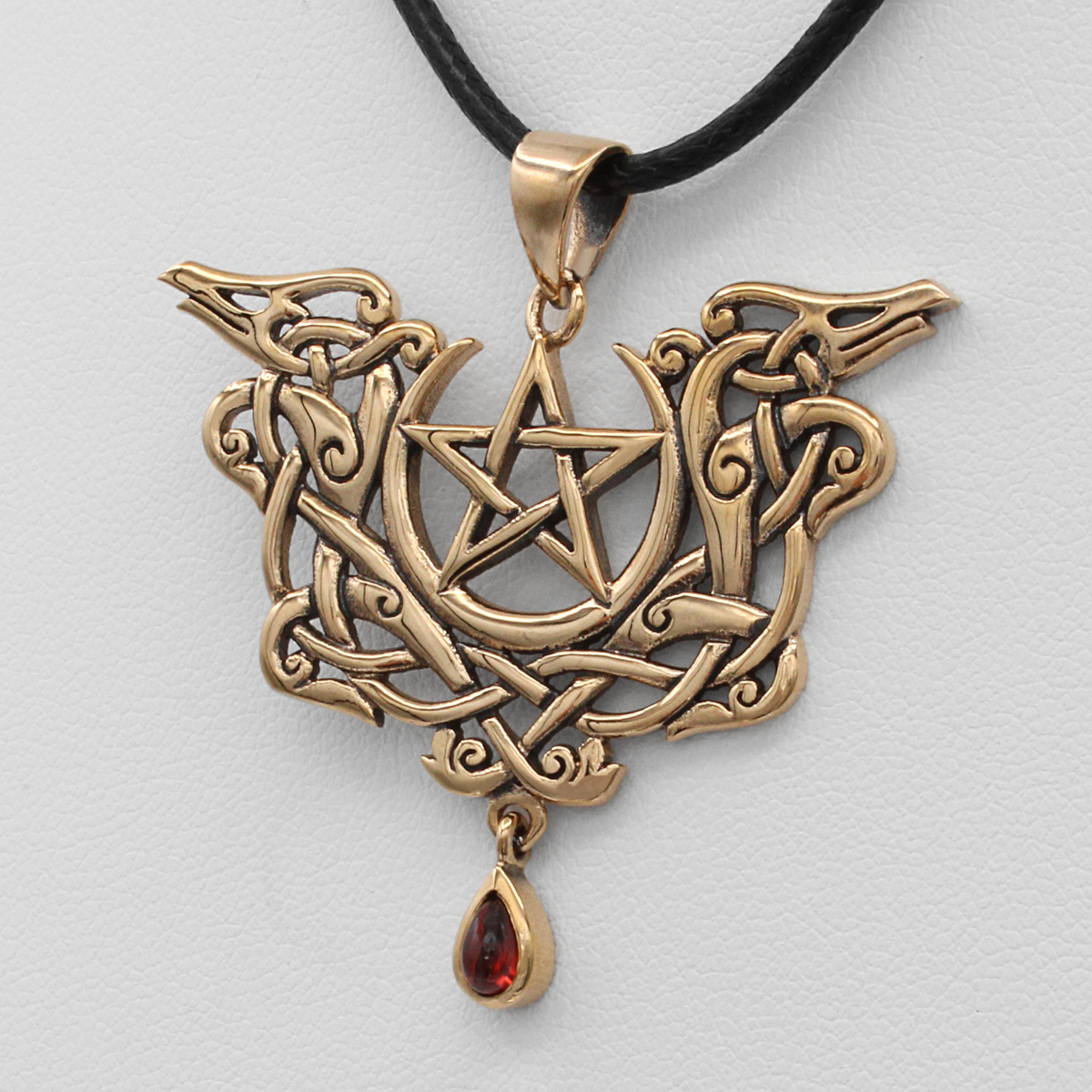 Dragon Pentagram Pendant | Celtic Pagan Jewelry | Wiccan and Pagan Necklace