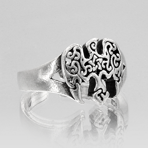 Midi Ring Raven Pentagram Pagan Jewelry Witchy Toe Ring