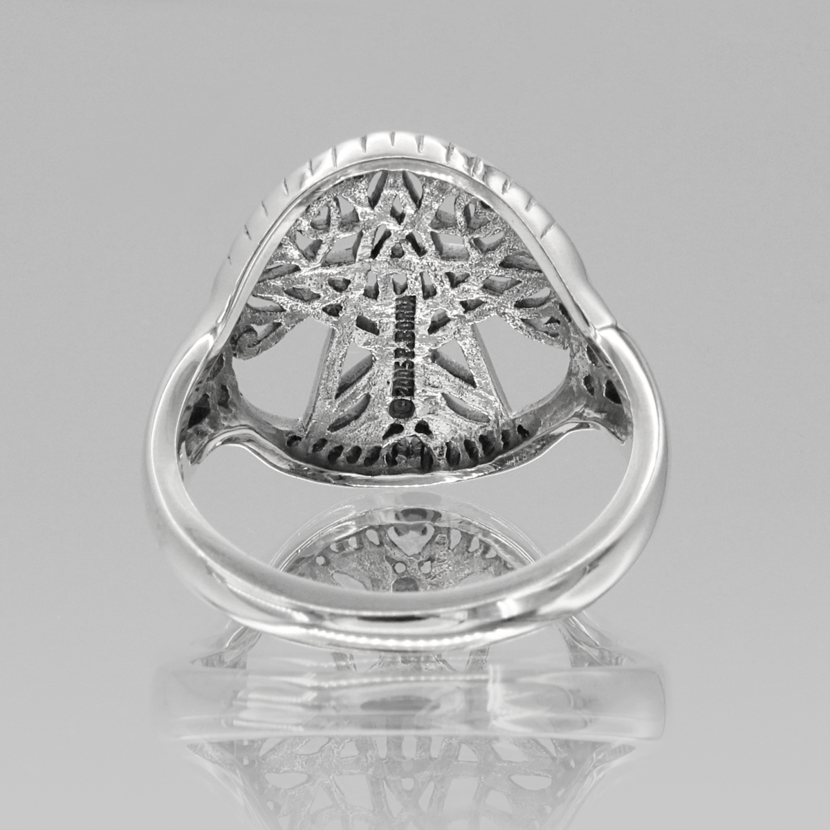 Wiccan Pentacle Pentagram Ring Sterling Silver .925 Jewelry