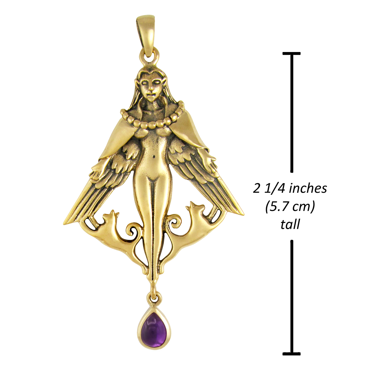 Freya Norse Goddess | Necklace Pendant | Bronze Pagan Jewelry