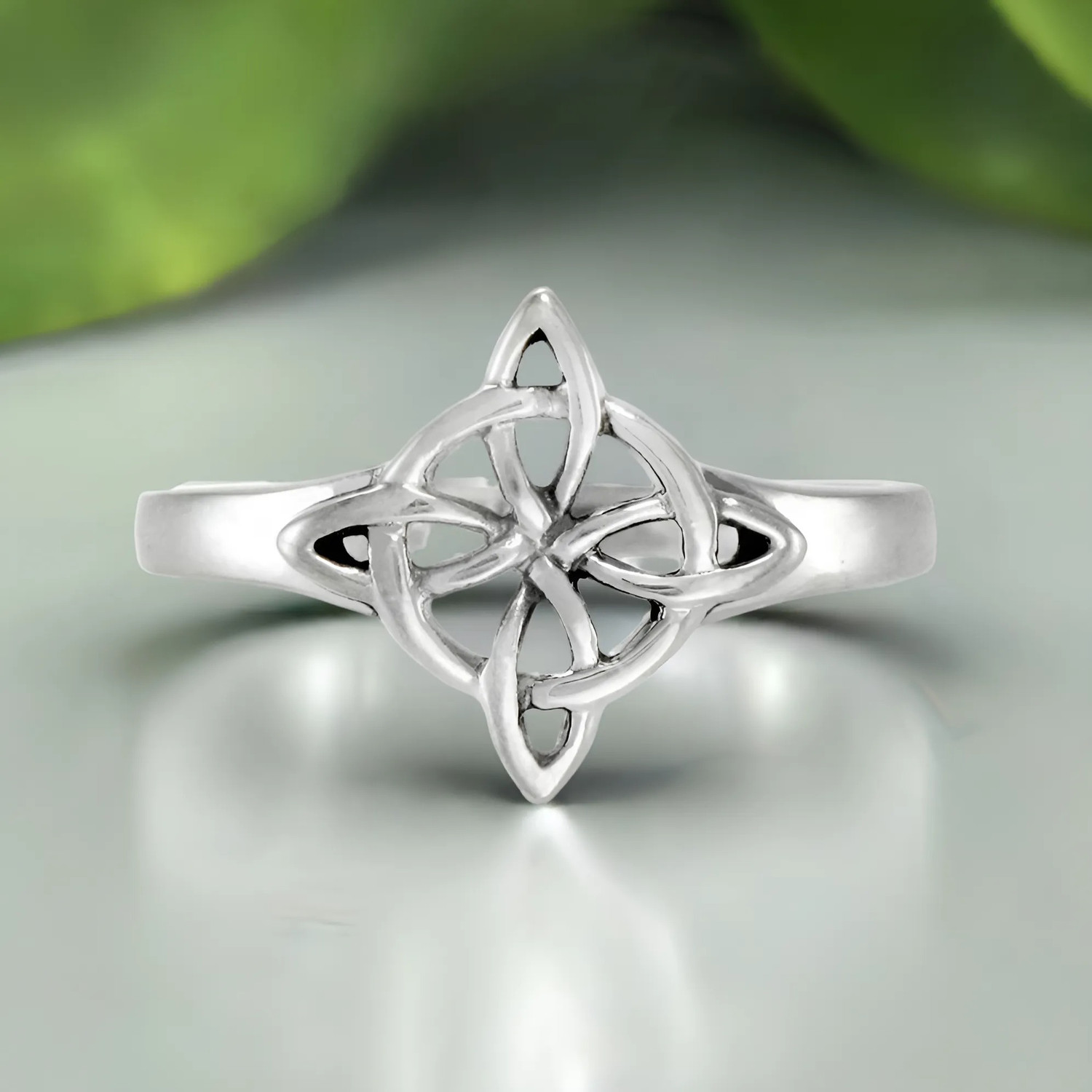 Sterling Silver Celtic Witches Knot Ring