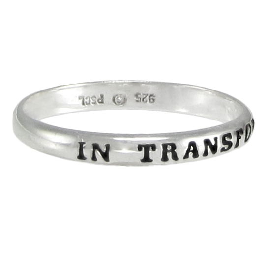 Sterling Silver In Transformation Spiritual Inspirational Ring