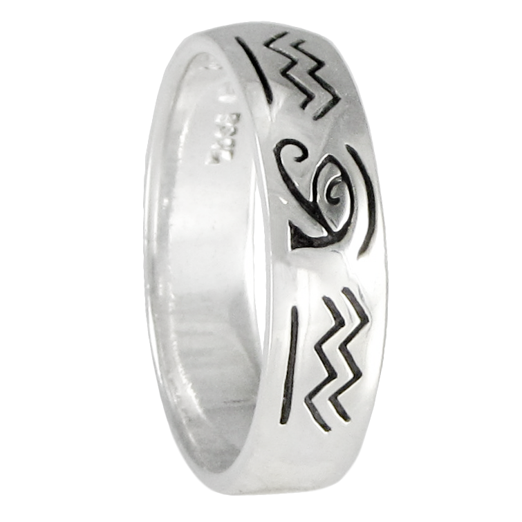 Silver Eye of Horus Ra Udjat Egyptian Ring