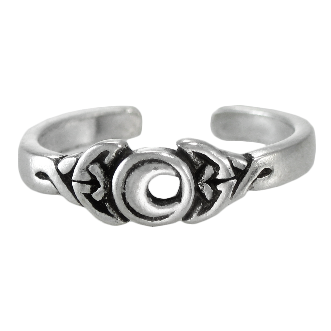 Crescent Moon Sterling Silver Midi Toe Ring