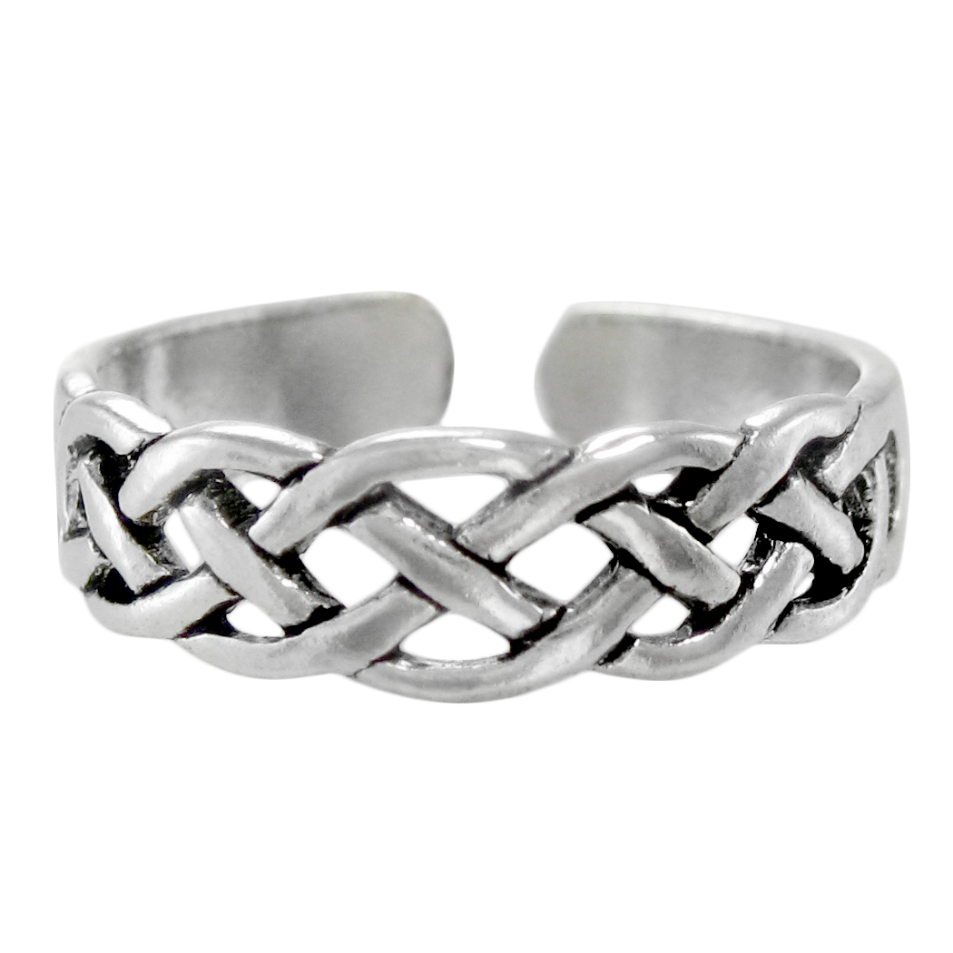 Sterling Silver Celtic Knot Midi Toe Ring