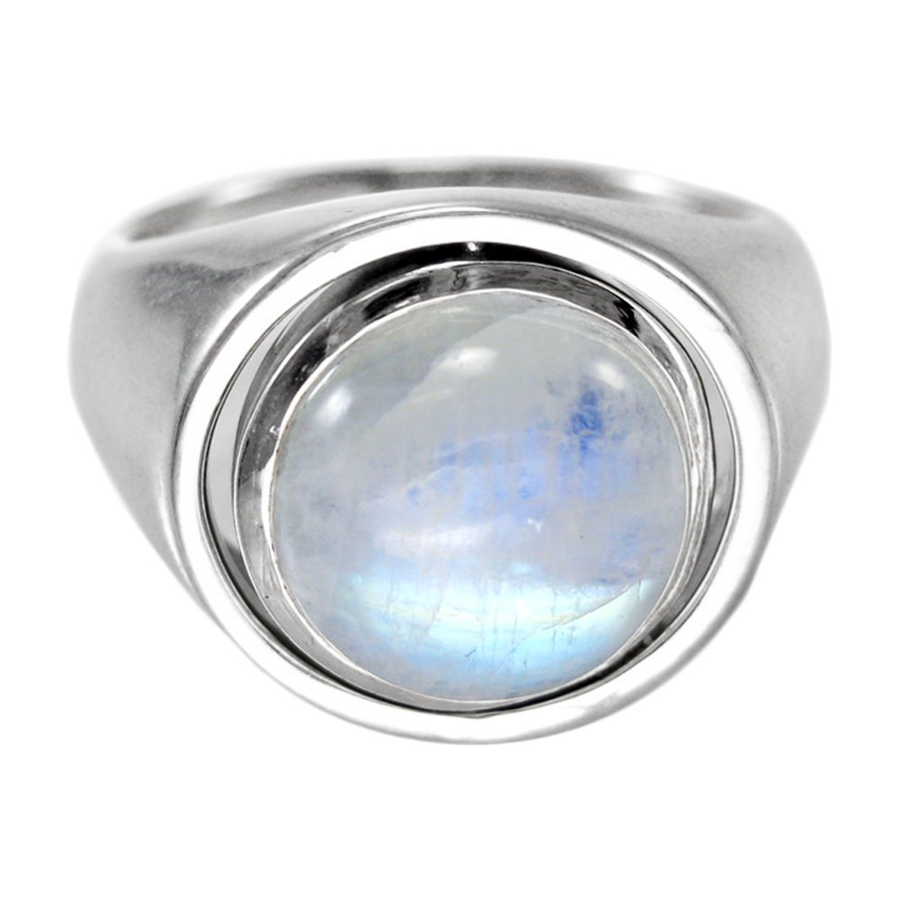Pagan Jewelry: Tree of Life & Moonstone Flip Ring | Wiccan Gift