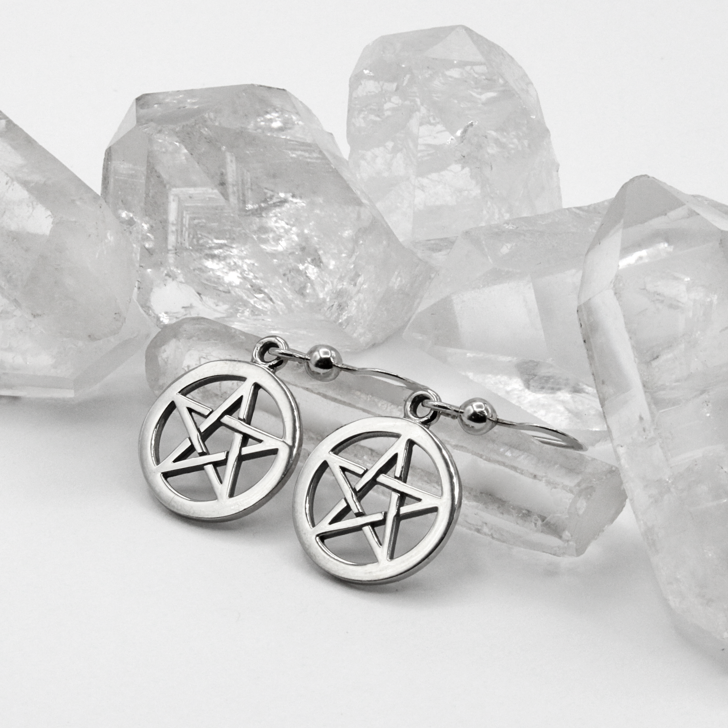 Pentacle Earrings and Wicca Jewelry for Pagan and Wiccans