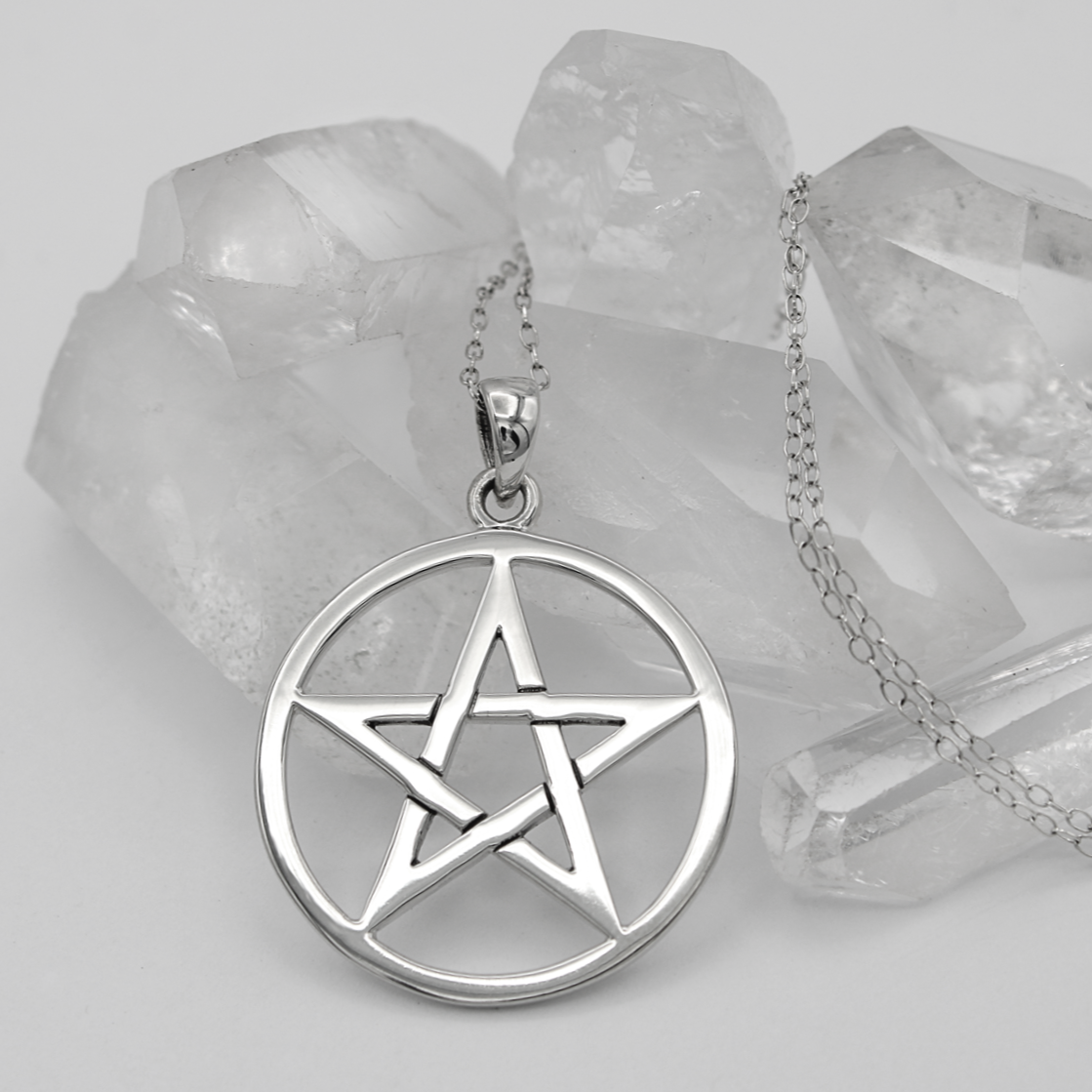 Witch Witchcraft Pentacle Necklace Pagan Jewelry Metaphysical Occult Symbol Wicca Paganism Supply Wiccan Gifts