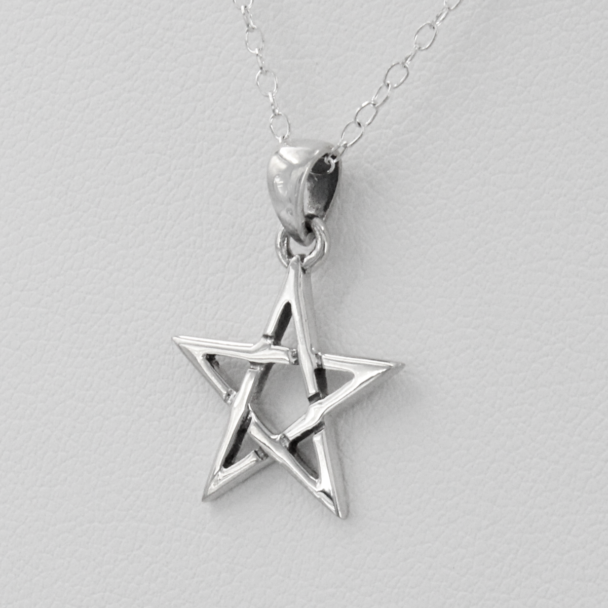 Small Sterling Silver Pentagram Pendant | Witch Jewelry | pagan necklace