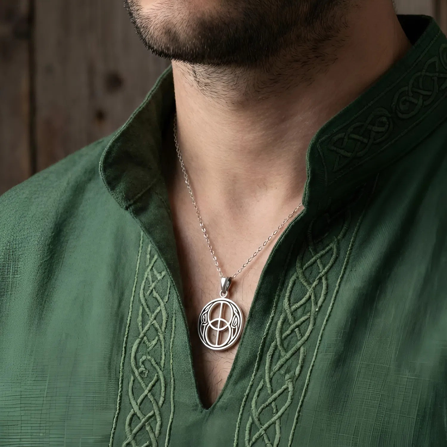 Chalice Well Pendant - Sterling Silver Sacred Symbol