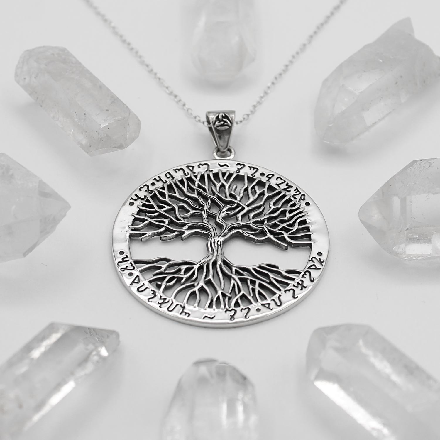 Wiccan tree of life as above so below necklace at our Wicca jewelry store