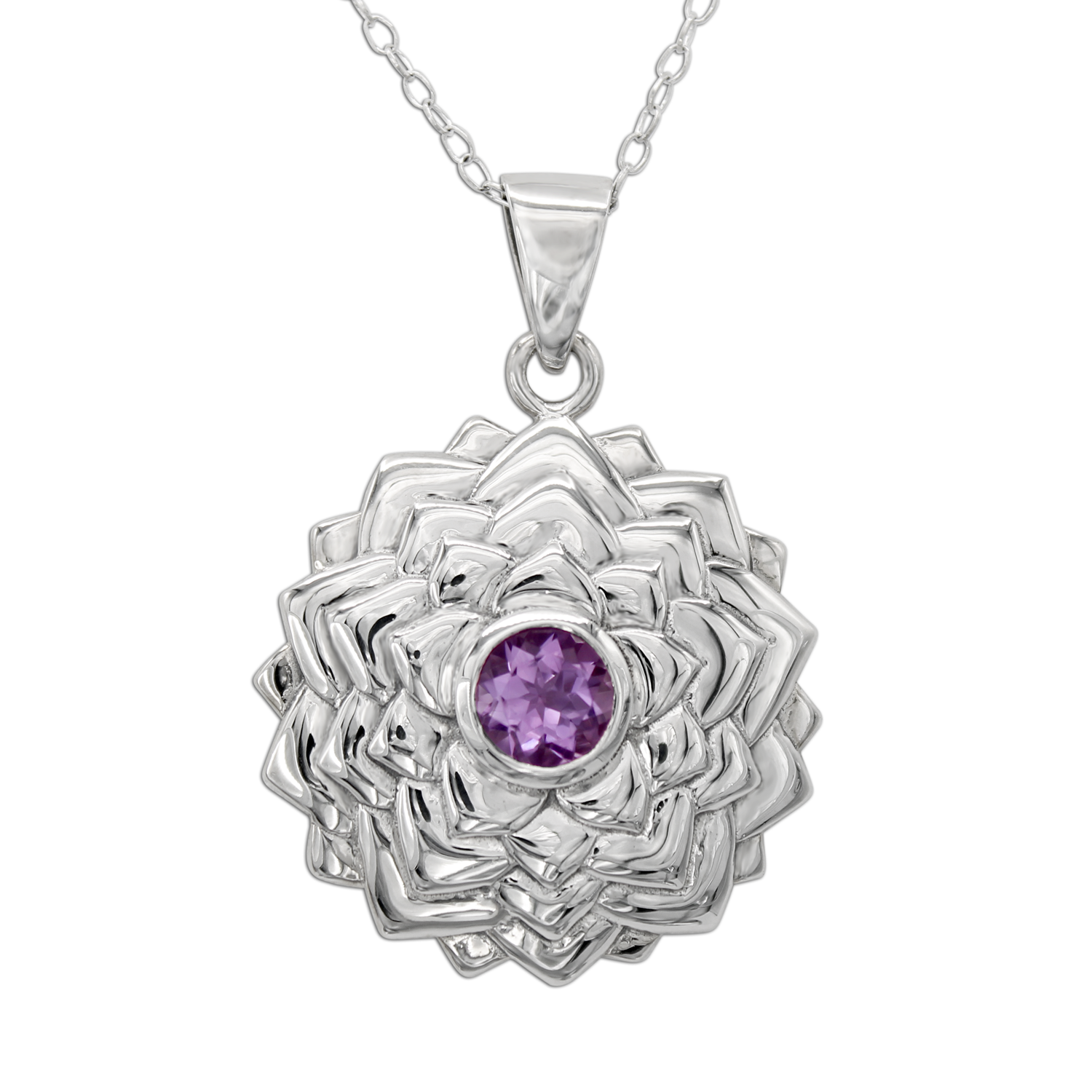 Sahasrara The Crown Chakra Pendant - Sterling Silver