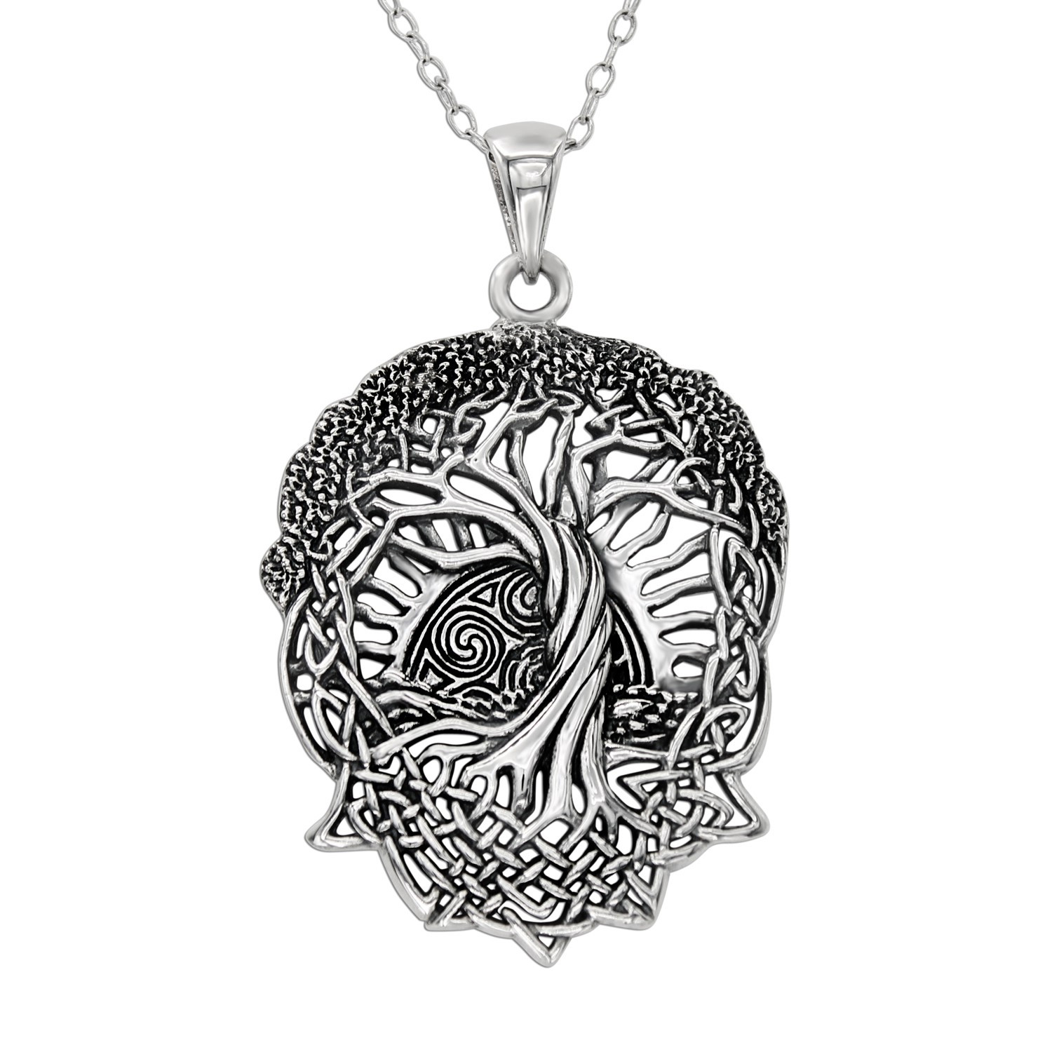 Tree of Life Pendant - Sterling Silver Celtic Knot Jewelry