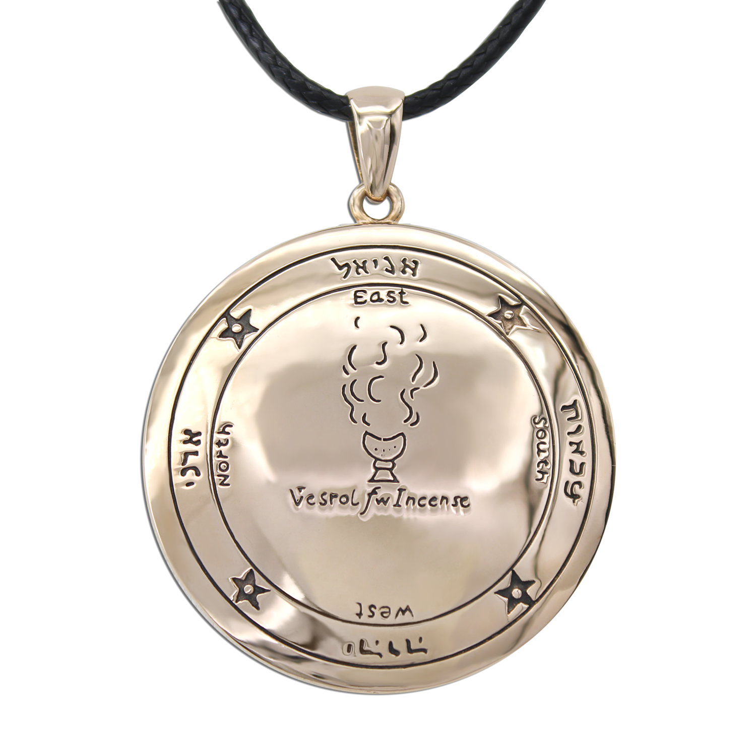 Bronze Circle of Solomon Pentacle Key Pendant Talisman Ceremonial Magic  Amulet Jewelry