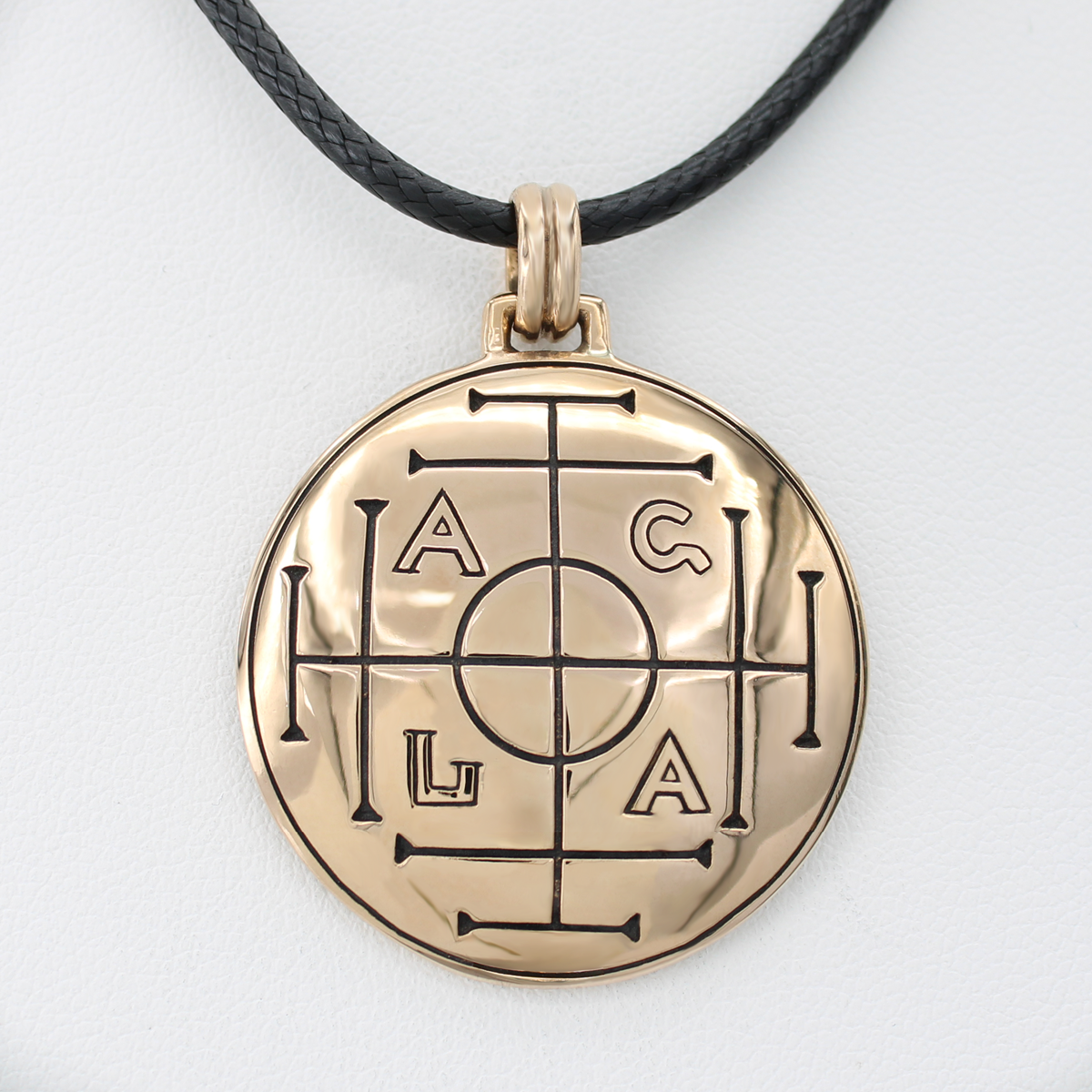 Bronze Medieval Money Talisman Necklace for Wealth
