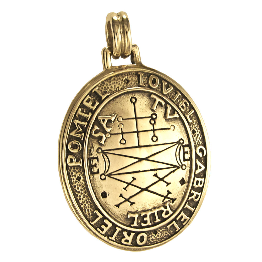 Bronze Talisman to Secure Help of Good Spirits Key of Solomon